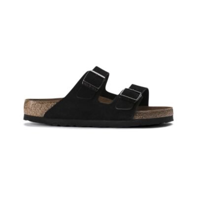 Birkenstock Arizona Soft Footbed Suede Leather 'Black'