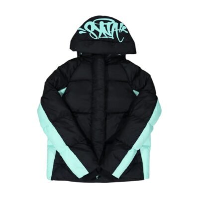 SYNA WORLD LOGO PUFFER JACKET “BLACK / Blue”
