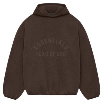 Fear Of God Essentials Core Collection Nylon Fleece Hoodie βHeather Woodβ