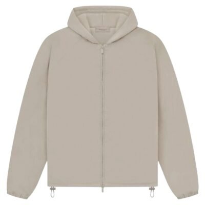 Fear Of God Essentials Hooded Full Zip-up Jacket “Light Gray”