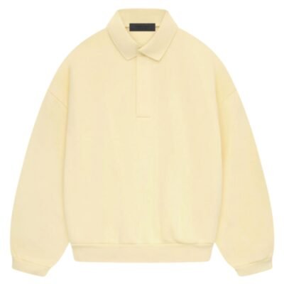 Fear Of God Essentials Polo Oversized Sweatshirt “Garden Yellow”