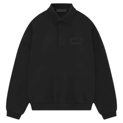 Fear Of God Essentials Fleece Polo ‘Black’