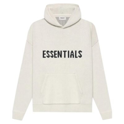 Fear Of God Essentials Knit Pullover Hoodie SS21 ‘Buttercream’