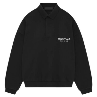 Fear Of God Essentials Fleece Polo ‘Black’