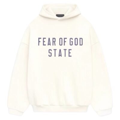 Fear Of God Essentials State Print Heavy Hoodie ”Shell”