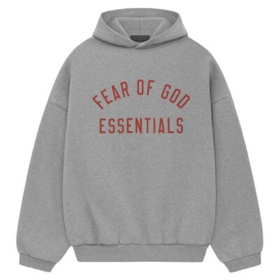 Fear Of God Essentials Print Heavy Hoodie ”Dark Heather”
