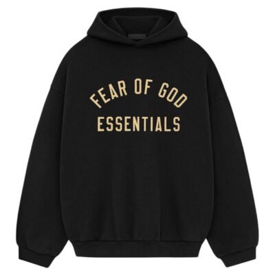 Fear Of God Essentials Print Heavy Hoodie ”Black”