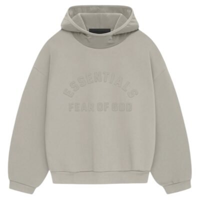 Fear Of God Essentials Nylon Fleece Hoodie ”Seal”
