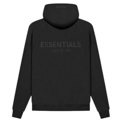 Fear of God Essentials On Back Pullover Hoodie “Black”