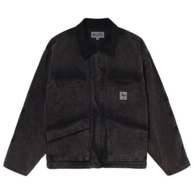 Stussy Washed Canvas Shop Jacket ‘Black’