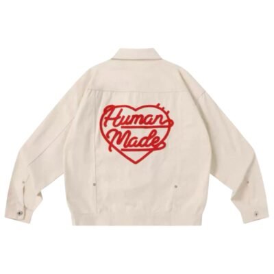 Human Made Work Wool Jacket Heart Logo ‘Cream’