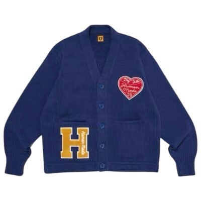 Human Made Low Gauge Knit Cardigan ‘Blue’