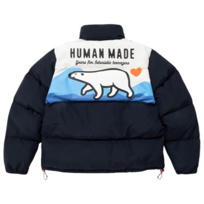 Human Made Polar Bear Down Jacket ‘Navy’