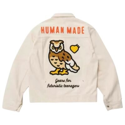 Human Made Work Wool Jacket  Owl ‘Off White’