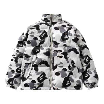 Bape ABC Camo Reversible Down Jacket ‘Grey’