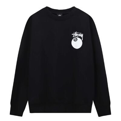 Stussy 8 Ball Crewneck “Black/White”