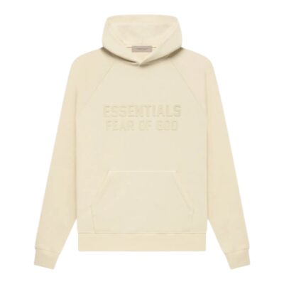Fear of God Essentials Front Logo Oversized Hoodie “Eggshell”