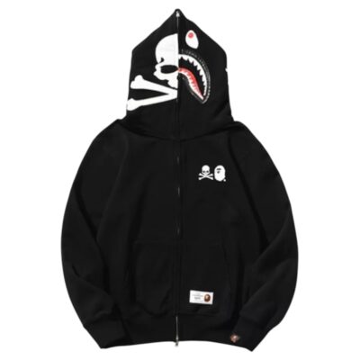 A Bathing Ape x Masermind Full-zip Hoodie “Black Skull”