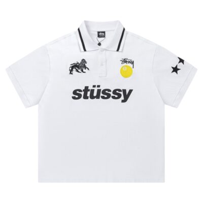 Stussy World Tour Polo Shirt “White”
