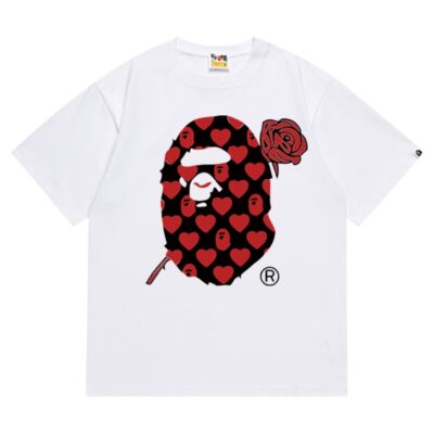 BAPE Valentine Ape Head Tee “White”
