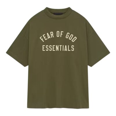 Fear of God Essentials Jersey Crewneck Tee “Military”