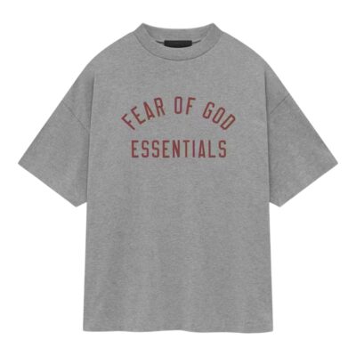 Fear of God Essentials Jersey Crewneck Tee “Dark Heather”
