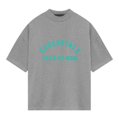 Fear of God Essentials Heavy Jersey Crewneck Tee “Dark Heather”