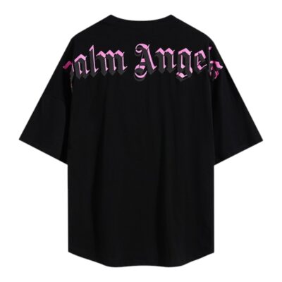 Palm Angels Doubled Logo Oversized Tee “Black”