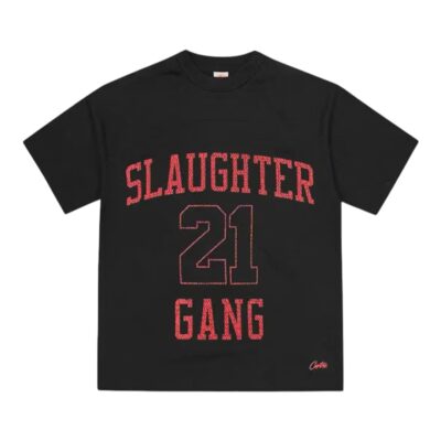 Corteiz x Slaughter Gang 21 Savage Mesh Tee “Black”
