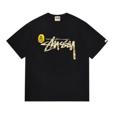BAPE x Stussy Shark Tee “Black”