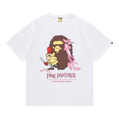 BAPE x Pink Panther Ape Head Tee “White”