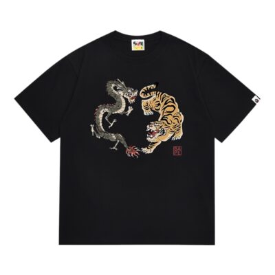 BAPE Japan Culture Tiger and Dragon Tee “Black”