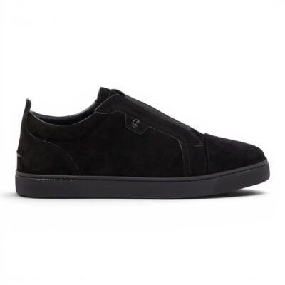 Christian Louboutin St Louis suede slip-on sneakers “Triple Black”