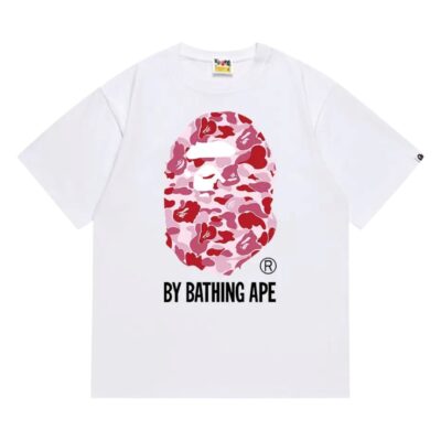 BAPE ABC Camo By Bathing Ape Tee “White/Pink”