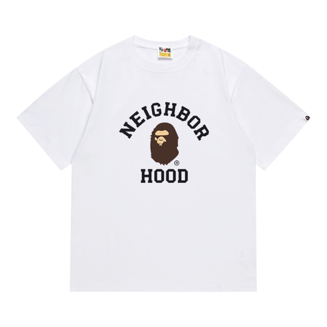 BAPE x Neighborhood Tee “White“