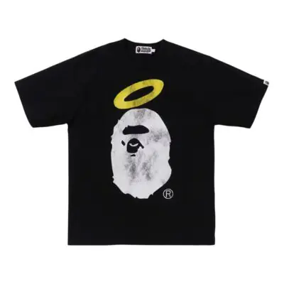 BAPE x Union Pigment Dyed Ape Head Tee “Black“
