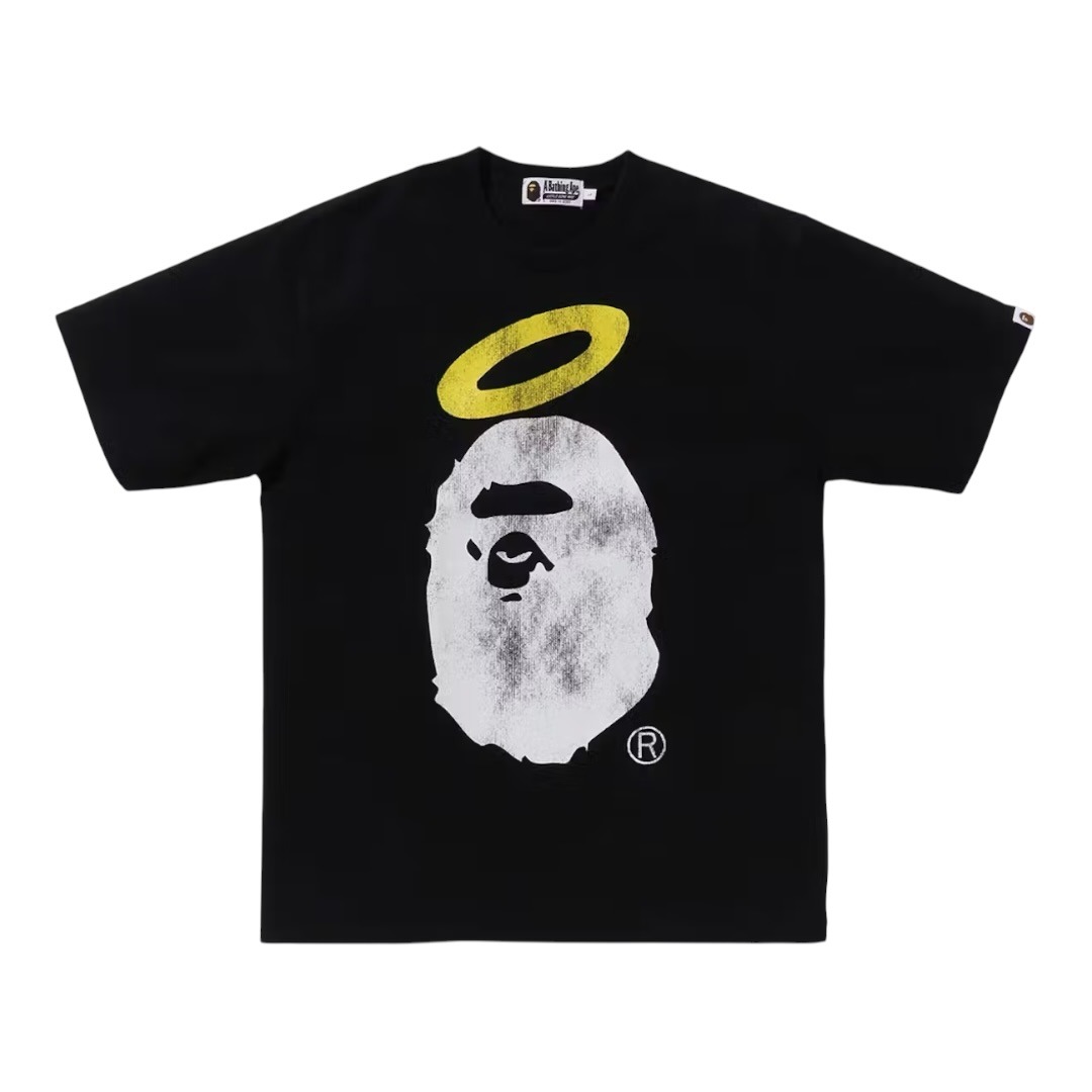 BAPE x Union Pigment Dyed Ape Head Tee “Black“