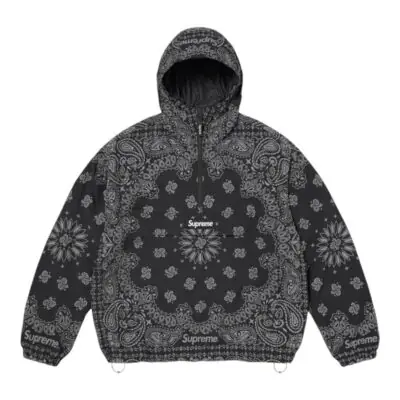 Supreme Reflective Bandana Anorak “Black”